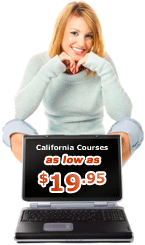 California Courses as low ast $19.95